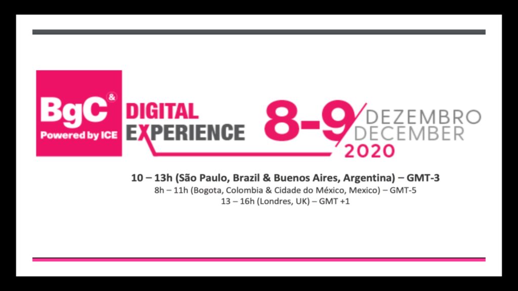 Começa hoje o Brazilian Gaming Congress - BgC Digital Experience. Conheça a agenda do primeiro dia.