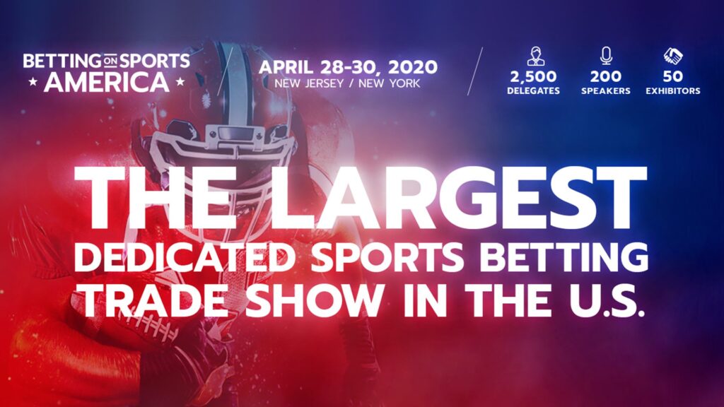 Betting on Sports America retorna ao Centro de Exposições Meadowlands de Nova Jersey em abril de 2020.