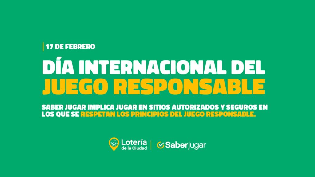 Lotería de la Ciudad celebra Jogo Responsável e prepara ações para aumentar a conscientização sobre o jogo.