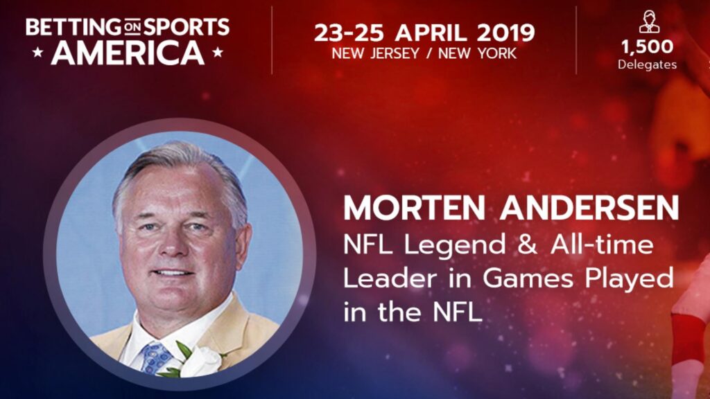 Morten Andersen fará um discurso na conferência Betting on Sports America