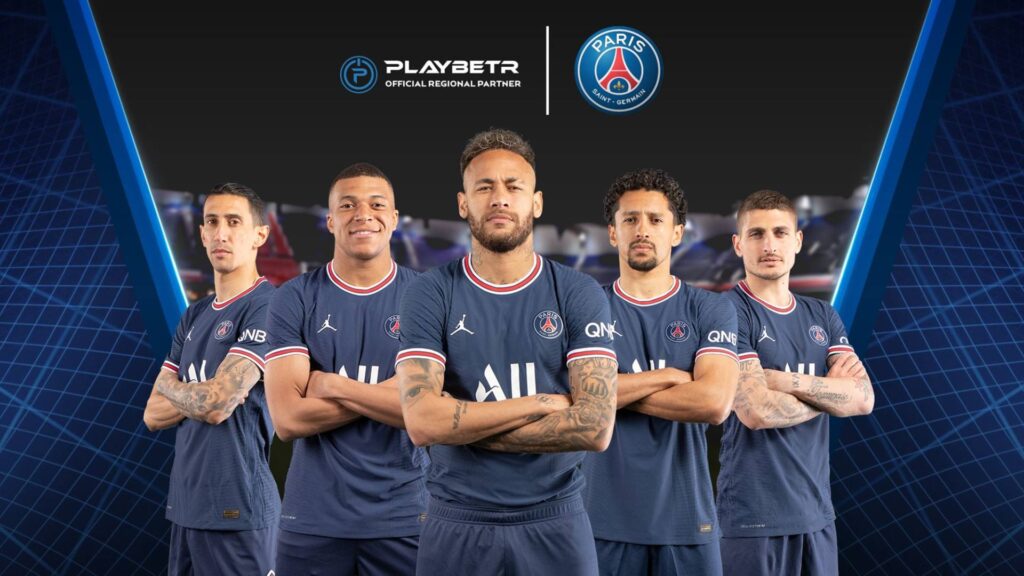 O Paris Saint-Germain assinou um acordo de associação regional exclusivo por três anos com a Playbetr.