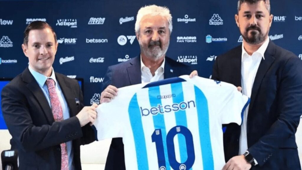 O contrato do clube argentino com a casa de apostas vale durante a temporada 2023/2024