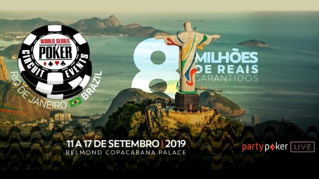 O Campeonato Mundial de Poker acontecerá entre os dias 11 e 17 de setembro na Cidade Maravilhosa. A edição de 2019 do WSOP Circuit Brazil trará novidades em Copacabana.
